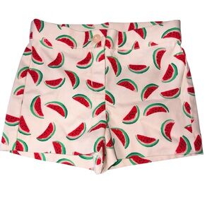 Janie and Jack shorts watermelon fruit print nwt girls size 3T pink red green